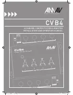 AMAV CVB4 Installation And Operation Manual preview