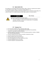 Preview for 13 page of Amazea Aquajet Original Operating Manual