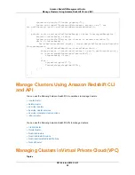 Preview for 27 page of Amazon Redshift Management Manual