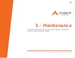 Preview for 39 page of Amber M32 Installation & Maintenance Manual