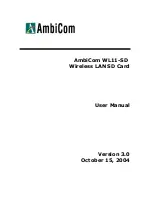 Preview for 1 page of AmbiCom WL11-SD User Manual