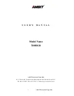 Ambit T60H424 User Manual preview