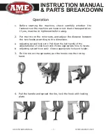 Preview for 7 page of AME 73080 Instruction Manual & Parts Breakdown