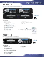 Preview for 3 page of American Audio PDP-850 User Manual