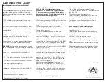 Preview for 2 page of American Lighting 023-0001 Installation Instructions