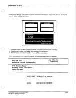 Preview for 31 page of American-Lincoln Encore R Operator'S Manual & Parts List