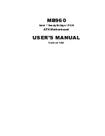 American Megatrends MB960 User Manual preview