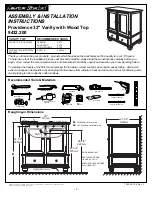 American Standard Providence 32" Vanity 9432.200 Assembly And Installation Instructions preview