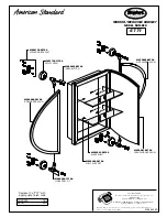 Preview for 1 page of American Standard Standard Collection M907736-YYY0A Parts List