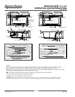 Preview for 2 page of American Standard Town Square Whirlpool and Bathing Pool 2742.002 Features & Dimensions