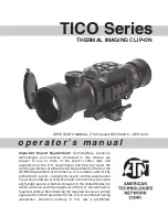 Preview for 1 page of American Technologies Network TICO series Operator'S Manual