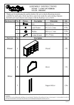 Preview for 4 page of American Woodcrafters 1575-980 Assembly Instructions Manual