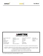 Preview for 2 page of Ametek SurgeX Squid SX-DC-8-12-120 User Manual