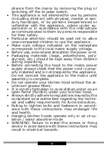 Preview for 8 page of Amica OMC6541BG Operating Instructions Manual