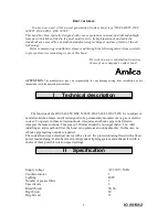 Preview for 3 page of Amica OSC 5458 I Operating And Maintenance Manual