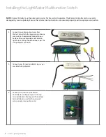 Preview for 8 page of Amico LightMaster Multifunction Switch Operating And Maintenance Instructions Manual