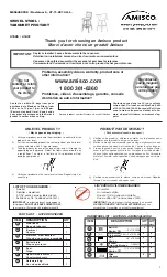 Preview for 1 page of Amisco 41505 Assembly Instructions