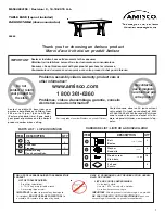 Preview for 1 page of Amisco 50565 Assembly Instructions