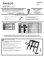 Preview for 1 page of Amisco Bridget Upholstered Farmhouse Bar Stool 40575 Assembly