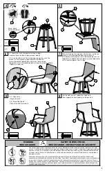 Preview for 2 page of Amisco Edward Upholstered Swivel Bar Stool with Arms 41577 Assembly