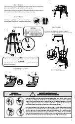 Preview for 2 page of Amisco Grace Backless Swivel Stool 42414 Manual