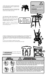 Preview for 2 page of Amisco Kyle Swivel Stool with Cross Back 41414 Manual