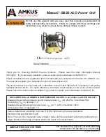 Preview for 1 page of Amkus GB2S-XLO Quick Start Manual