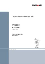 Preview for 3 page of Ammann ATR 60 C Operator'S Manual