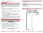 Preview for 2 page of AMP Lighting APL-3015-B-BZ Installation & Maintenance Manual