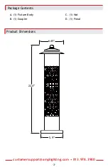 Preview for 3 page of AMP Lighting AxialPro APL-3025-4-B-BZ Installation & Maintenance Manual