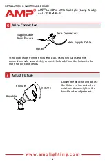 Preview for 6 page of AMP Lighting LucidPro MR16 Installation & Maintenance Manual