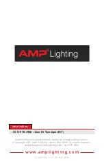 Preview for 8 page of AMP Lighting LucidPro MR16 Installation & Maintenance Manual