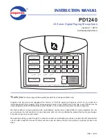 Preview for 1 page of Amperes PD1240 Instruction Manual