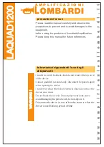 Preview for 3 page of Amplificazioni Lombardi LAQUAD1200 Manual