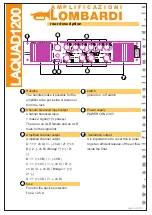 Preview for 6 page of Amplificazioni Lombardi LAQUAD1200 Manual