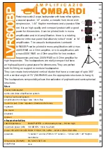 Preview for 4 page of Amplificazioni Lombardi LVR600BP Manual