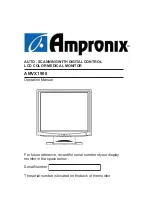 Ampronix AMVX1908 Operation Manual preview