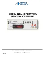 Amptec Research 620A-4 Operation & Maintenance Manual preview