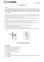 Preview for 17 page of AMSAN AM-TC10626LA Manual