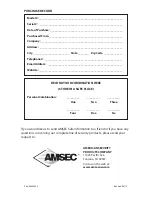 Preview for 6 page of AMSEC TF5517E5 Important Operating Instructions