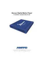 Preview for 1 page of AMTC iQueue Installation And Operation Manual