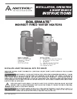 Amtrol BoilerMate RTR Installation & Operation Manual preview