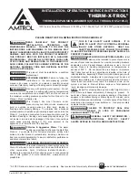 Preview for 1 page of Amtrol Therm-X-Trol ST-42V-C Installation, Operation & Service Instructions