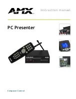 Preview for 1 page of AMX Computer Control PC Presenter Instruction Manual