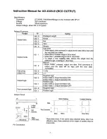 Preview for 1 page of AND AD-4329-01 (BCD Output) Instruction Manual