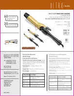 Andis CI-21E Specification Sheet preview