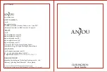 Anjou AJ-PCA029 User Manual preview