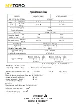 Preview for 11 page of ANLIDAR MYTORQ MYBT-AS0212 Operation And Maintenance Manual