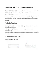 Preview for 1 page of ANNE PRO 2 User Manual