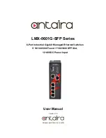 ANTAIRA LMX-0601G-SFP Series User Manual preview